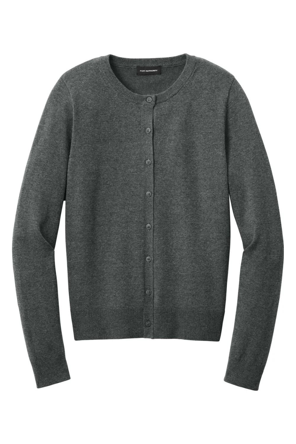 Port Authority Women's Easy Care Crewneck Cardigan Sweater
