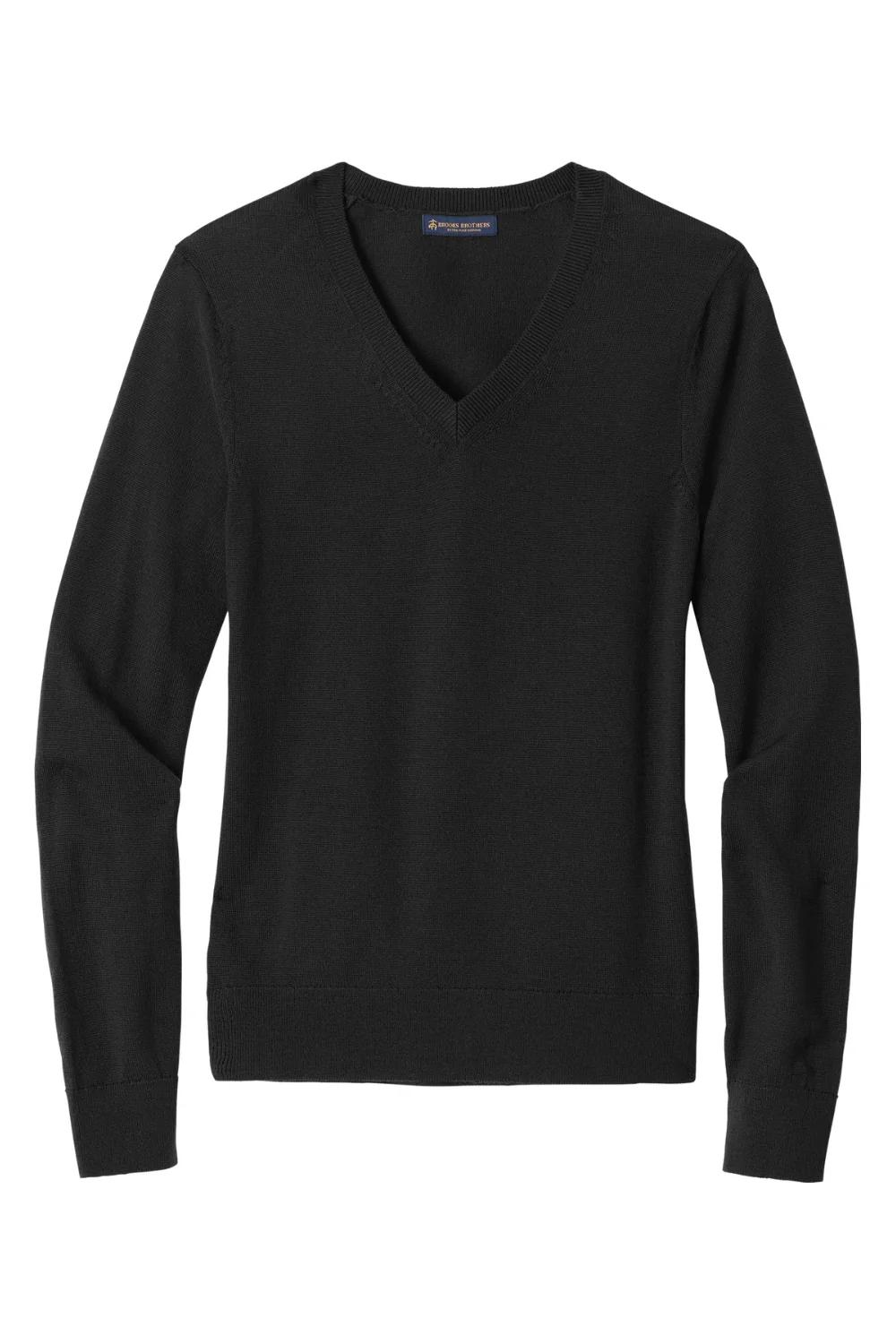Brooks Brothers Women's Washable Merino V-Neck Sweater