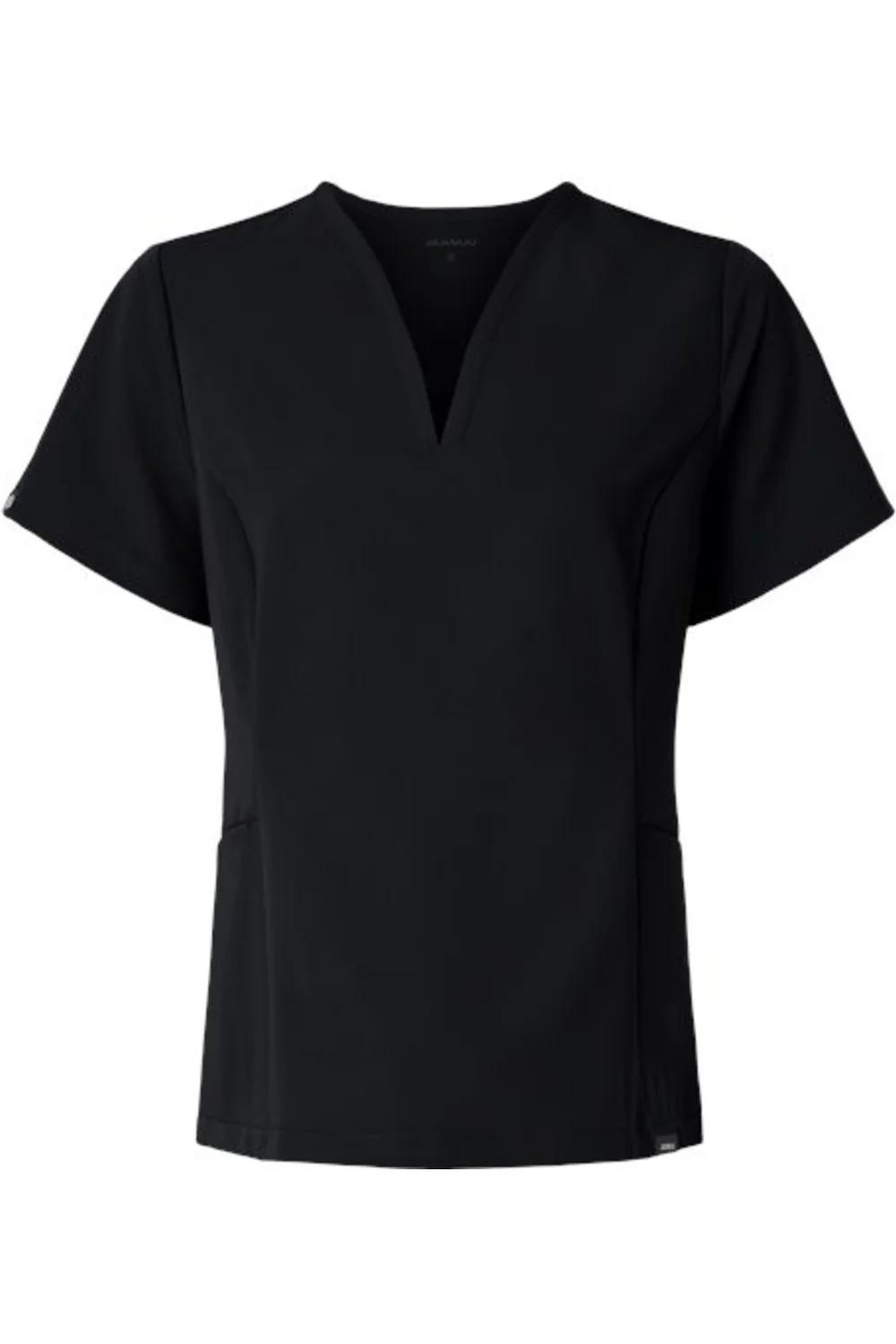 Jaanuu Women's Calix Fit & Flare Scrub V-Neck Top
