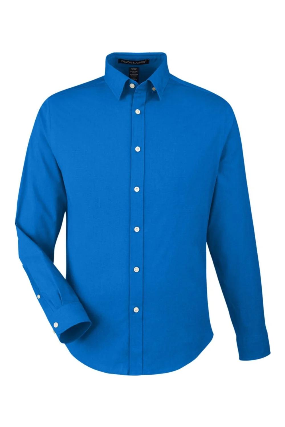 Devon & Jones Men's CrownLux Performance® Spencer Poplin Dress Shirt
