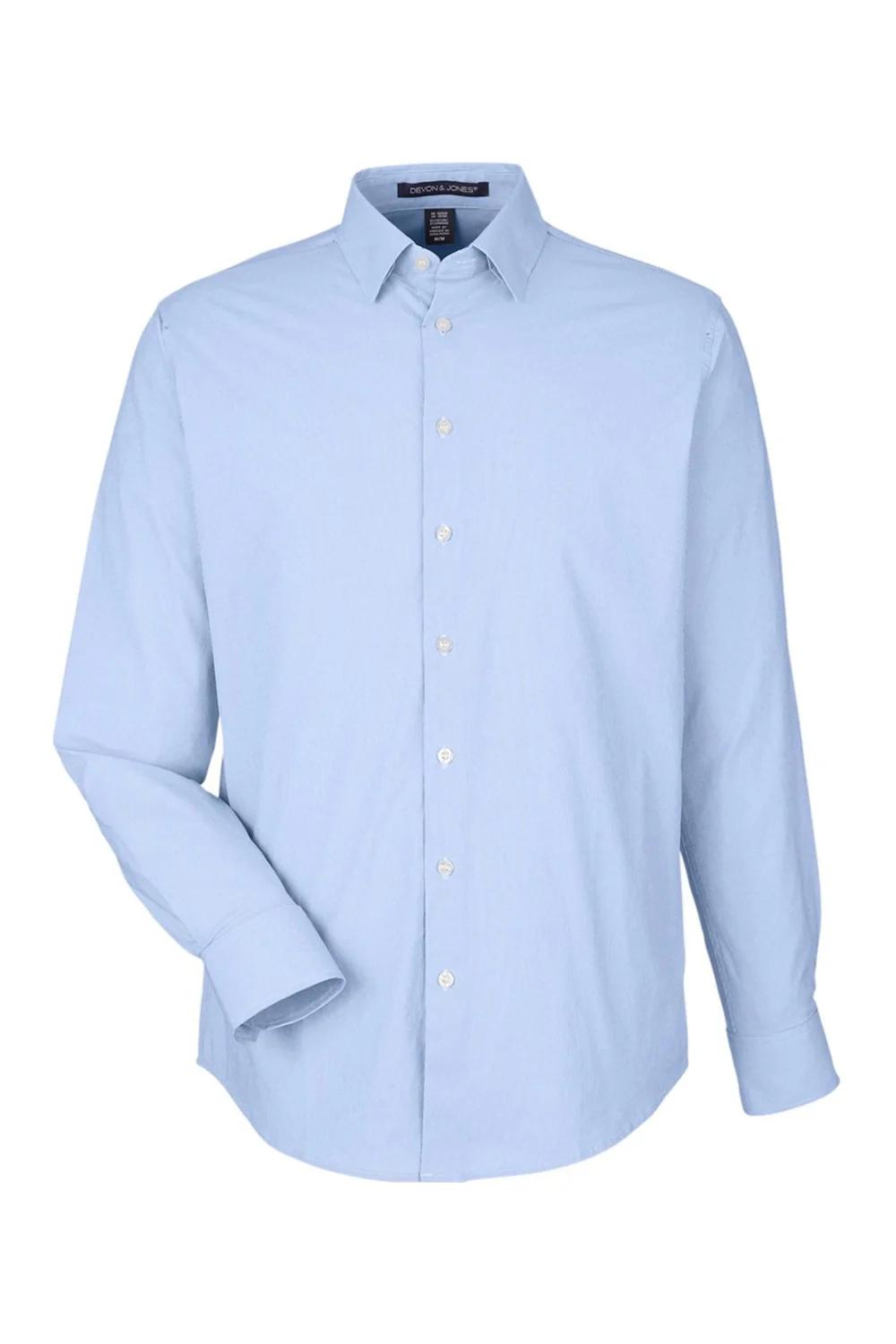 Devon & Jones Men's CrownLux Performance® Microstripe Dress Shirt