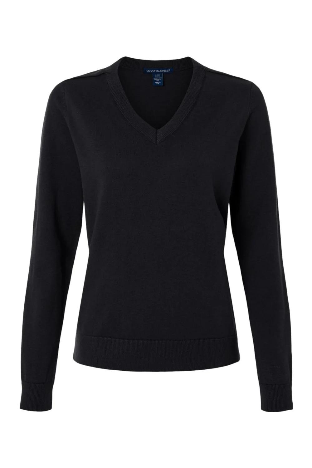 Devon & Jones Women's New Classics V-Neck Sweater