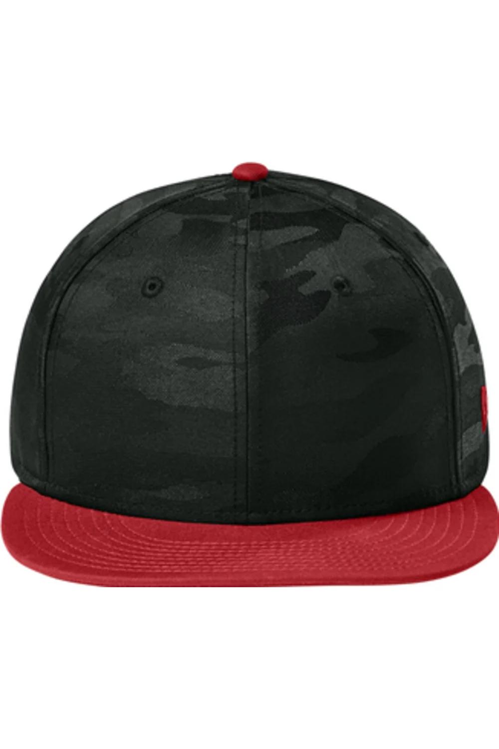 New Era Camo Flat Bill Snapback Cap