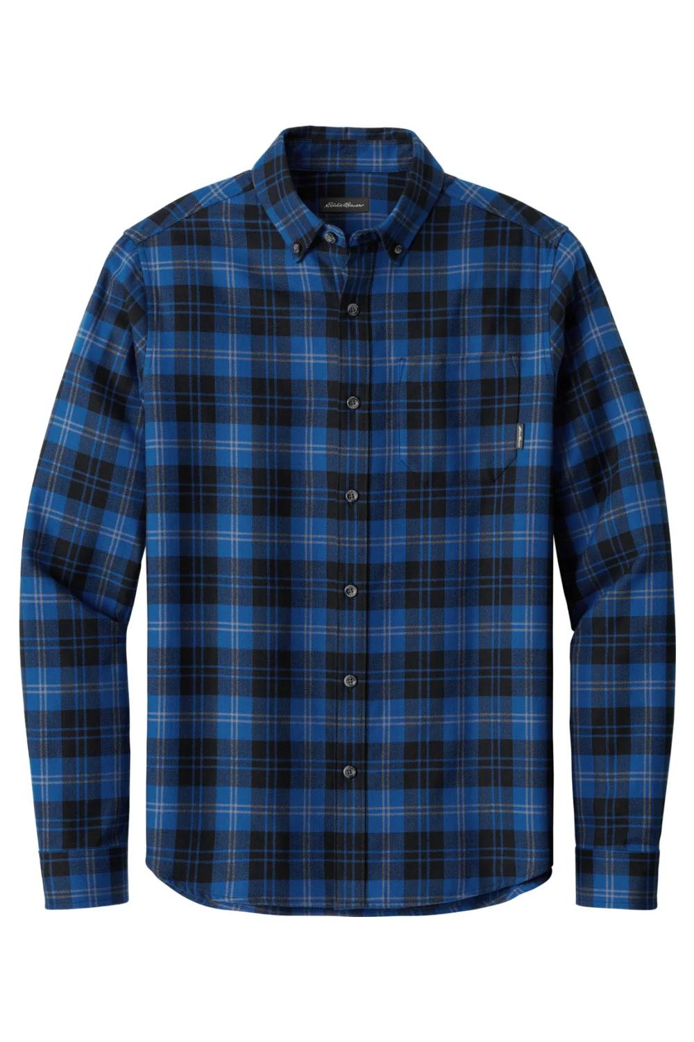 Eddie Bauer Long Sleeve Favorite Flannel Plaid Shirt